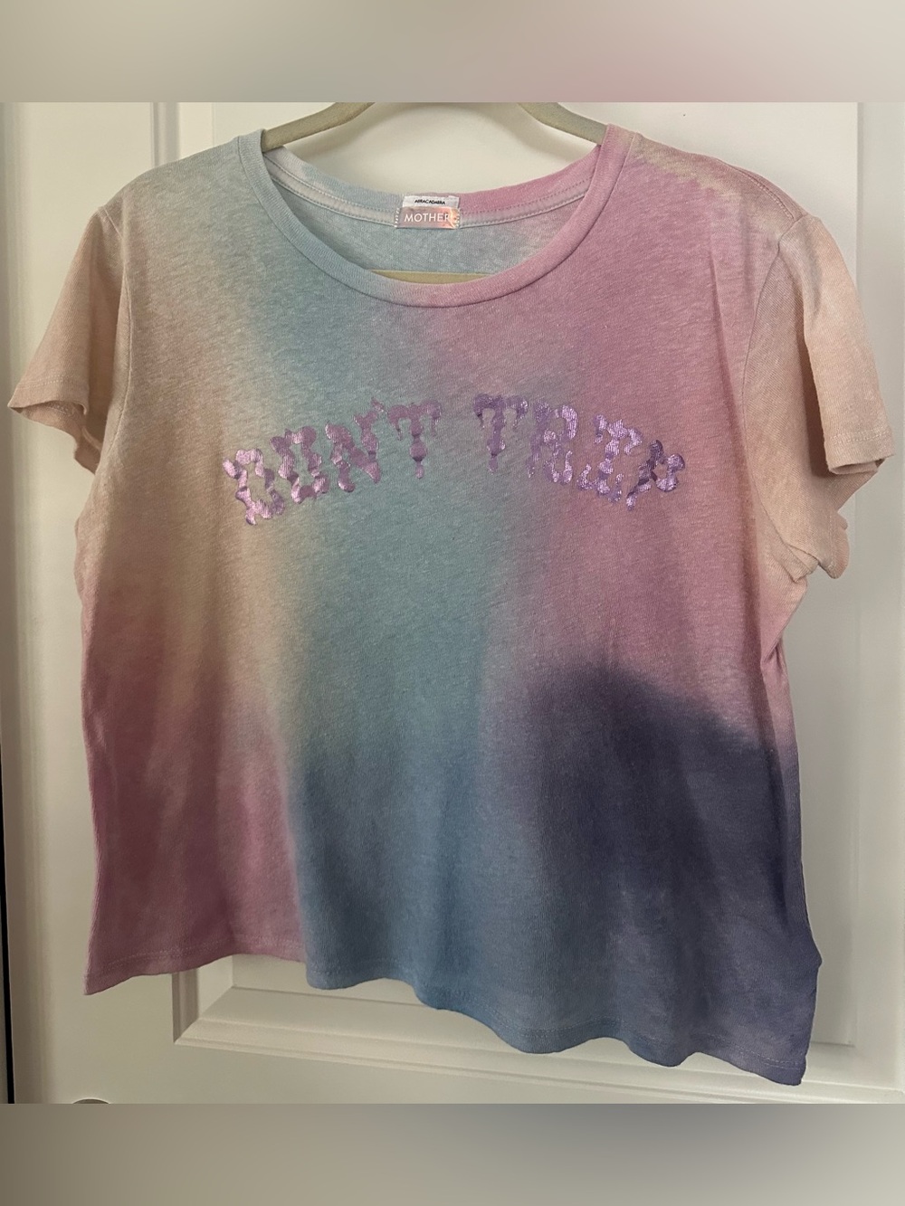 Mother Don’t Trip Lil Goodie Goodie Tee Tie Dye Linen Blend Medium